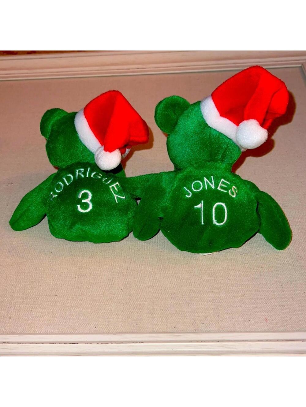 NY Yankees Christmas Bamm Beanos beanie bears. NWOT